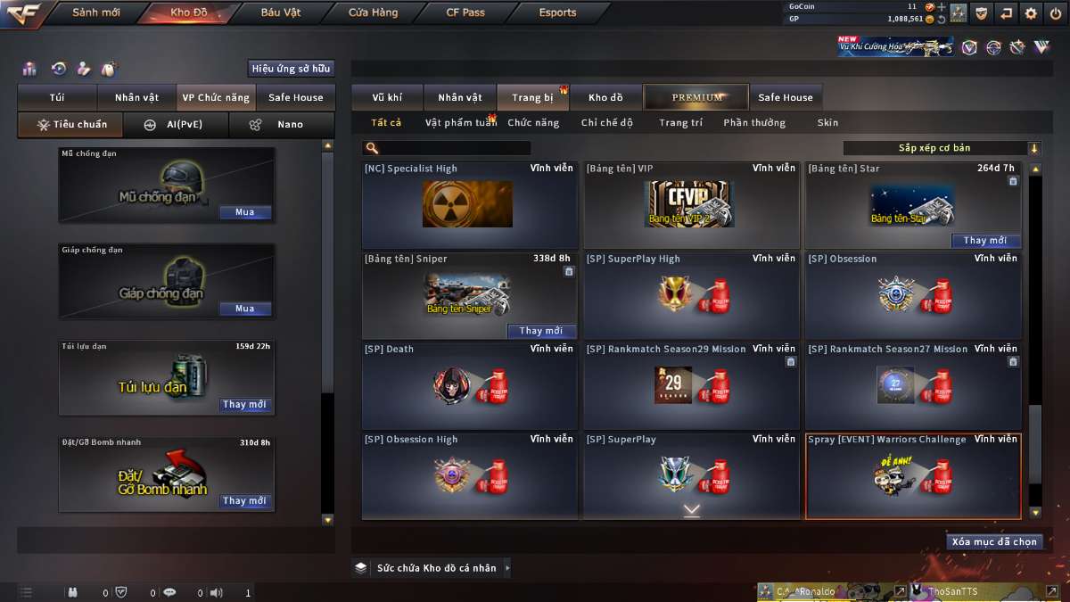 shop acc cf uy tin gia re